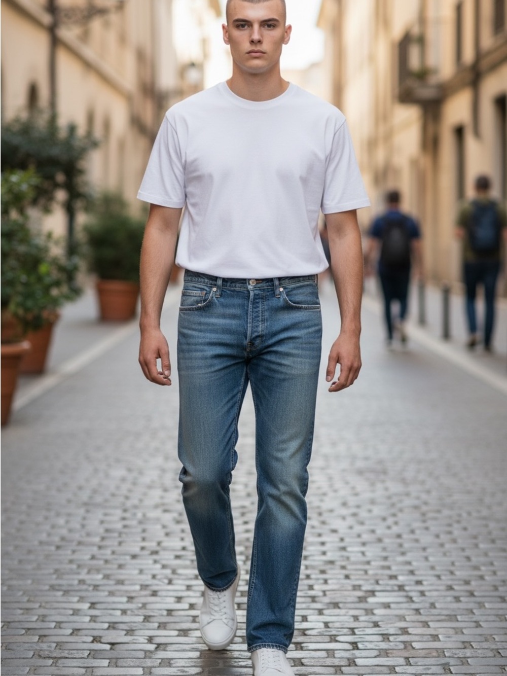 Buck Mason M037 Ford Standard Jeans NWT 36x34 Blue Denim Button Fly $228 retail